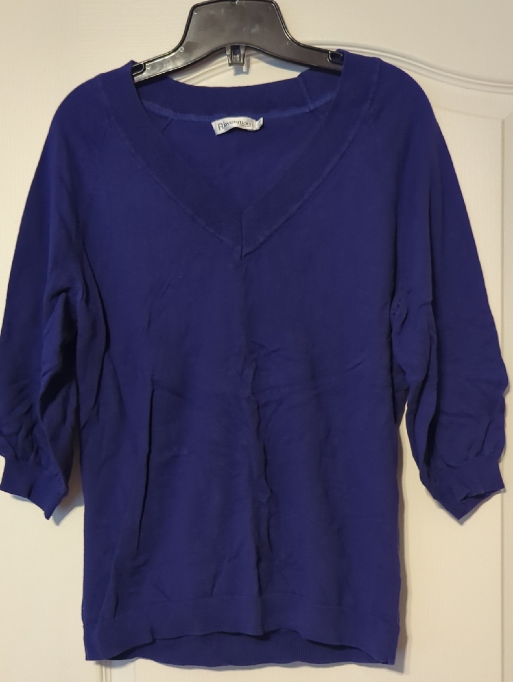 Purple V-Neck Lightweight Sweater